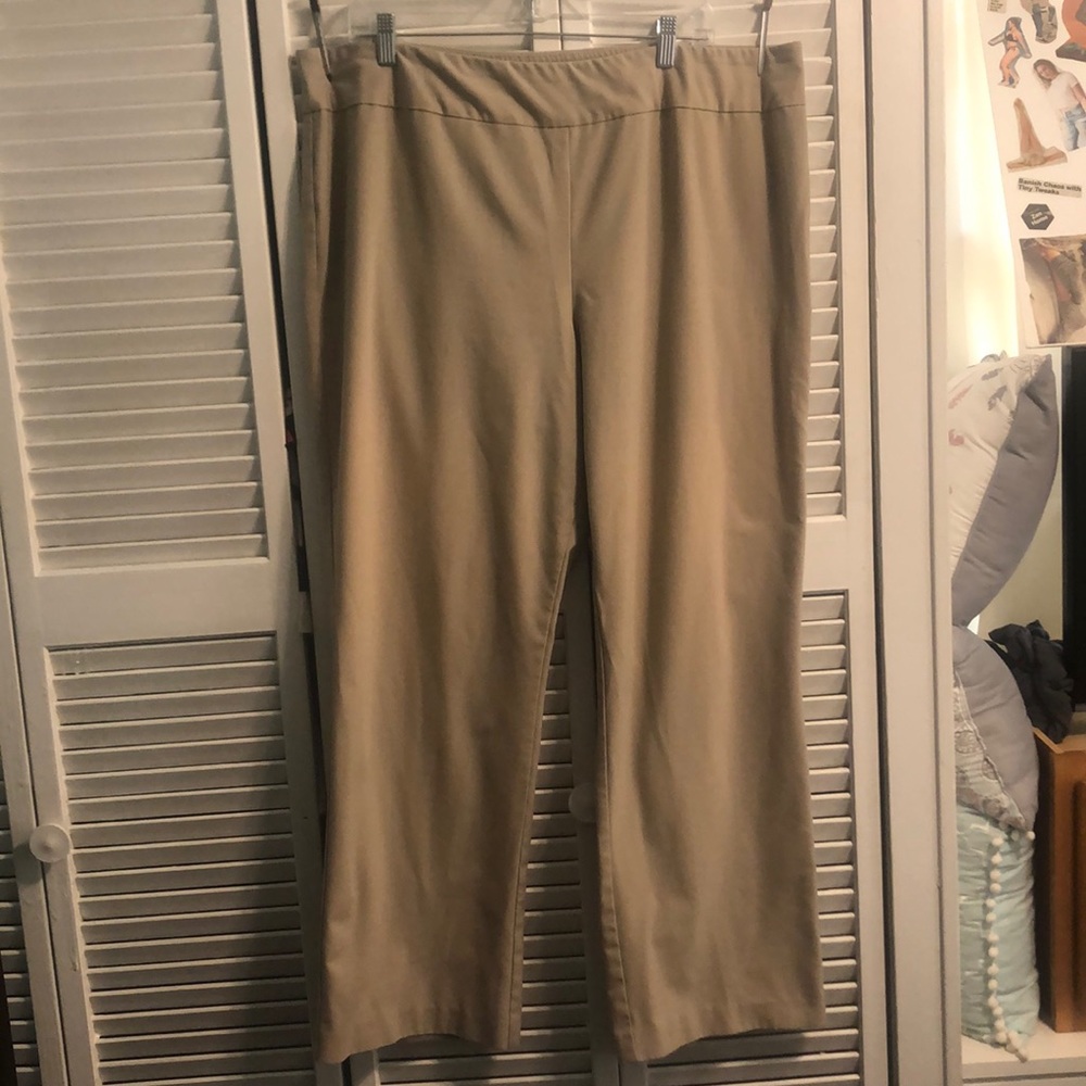 Roz & Ali Khaki Secret Agent Dress Pants